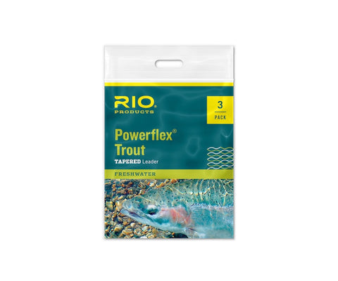 Rio Powerflex Trout Leader - 3 Pack 9ft